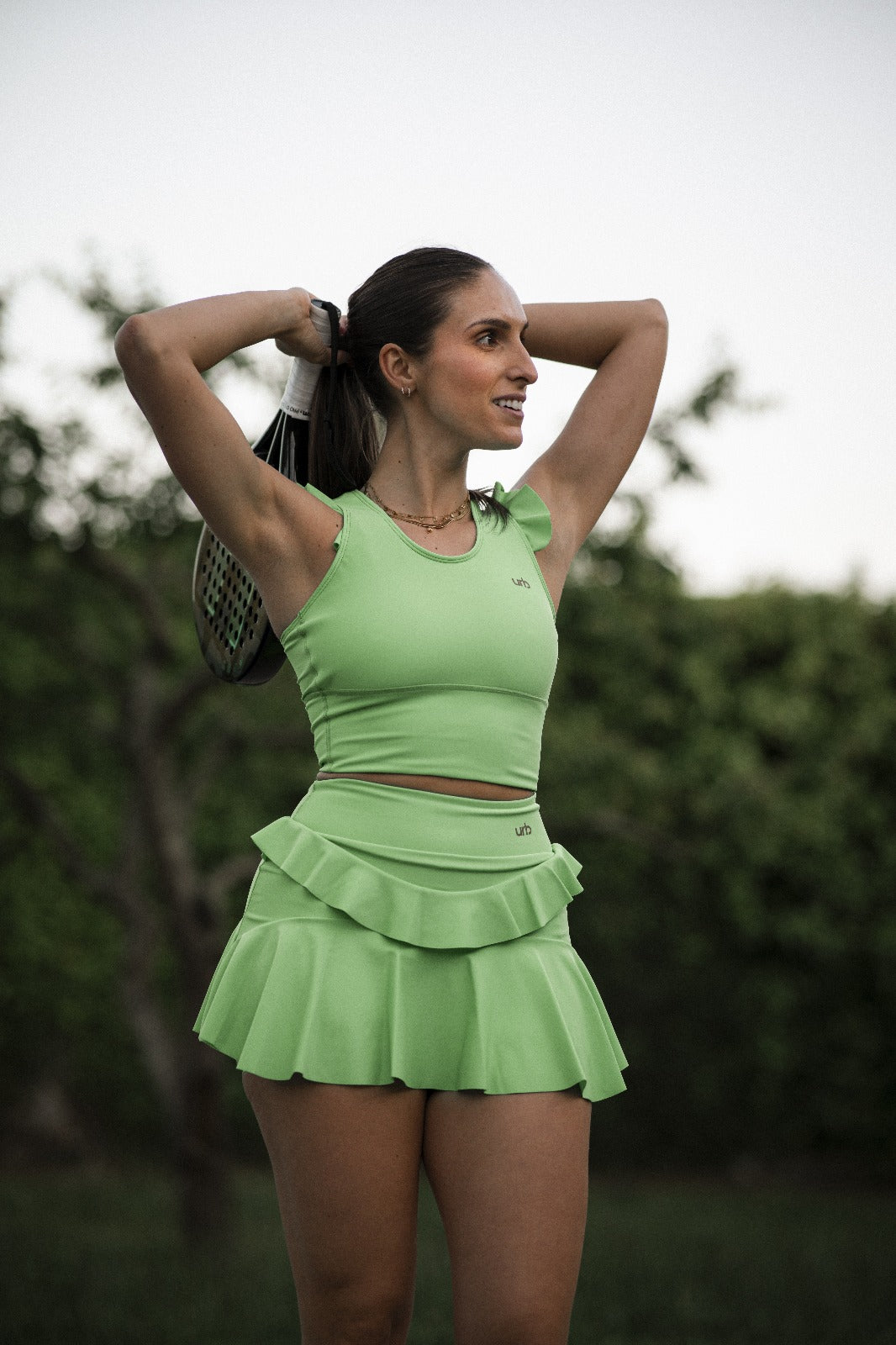 Saia Folhos Verde