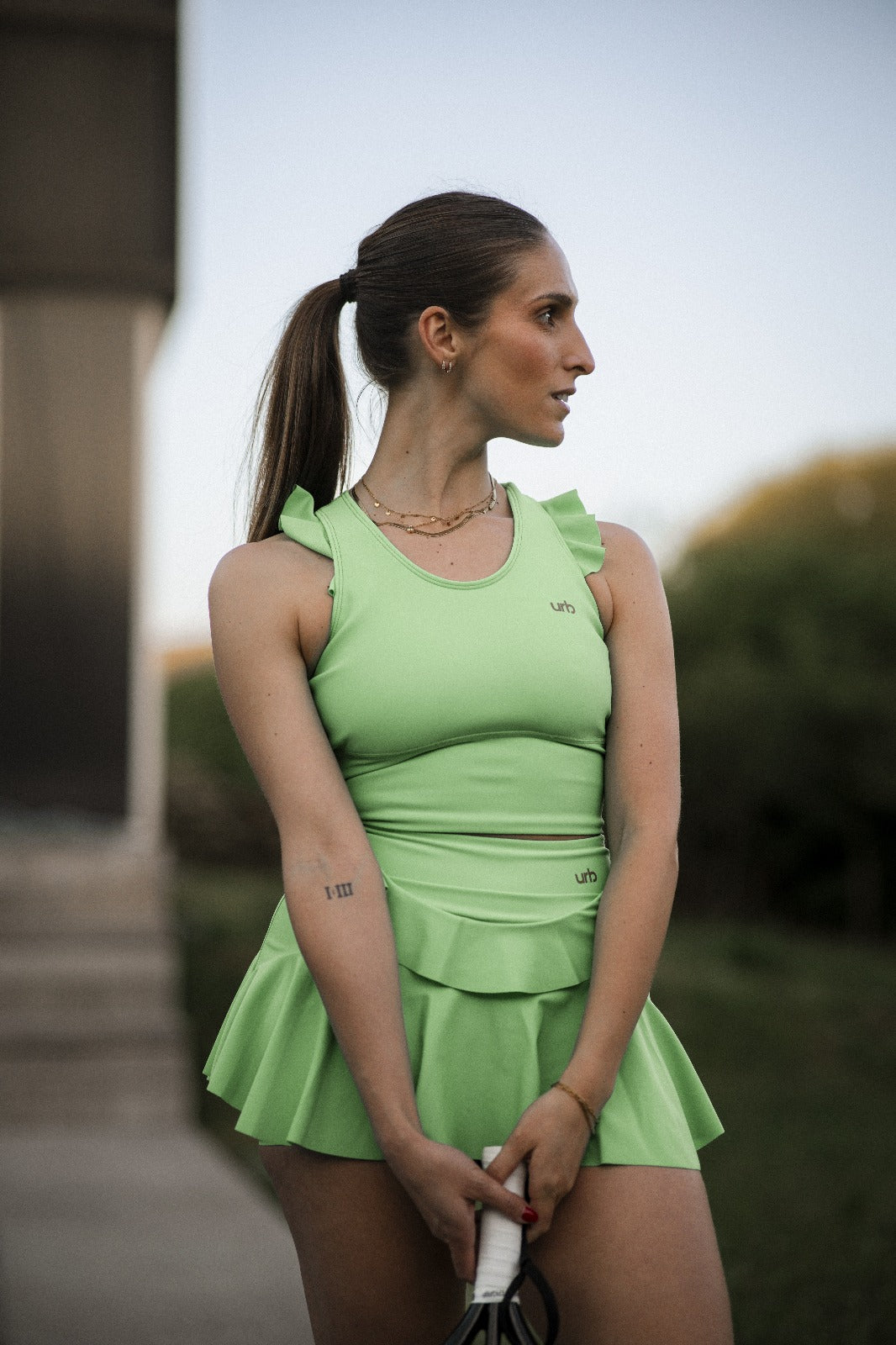 Saia Folhos Verde