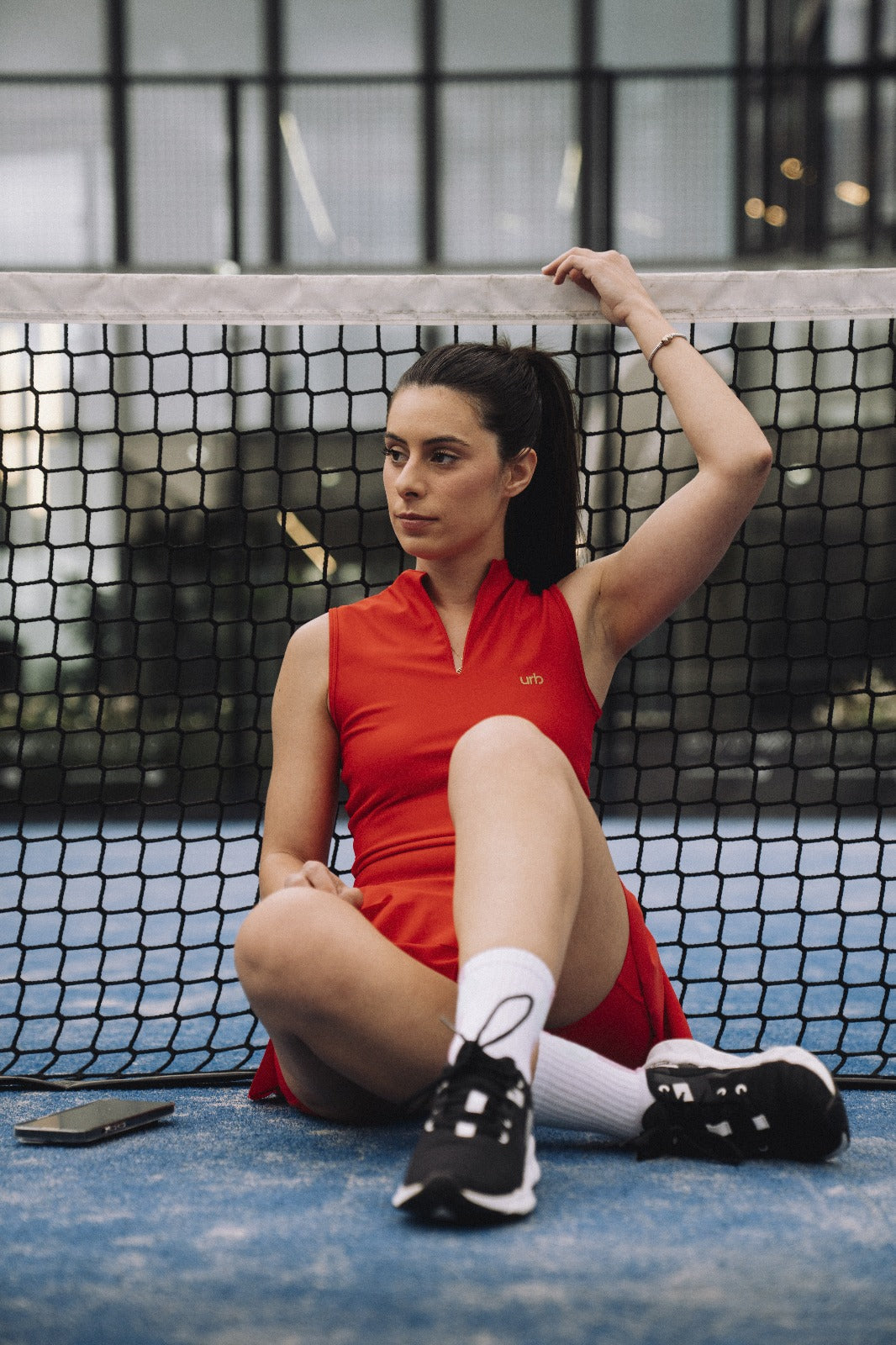 Vestido Folhos Vermelho